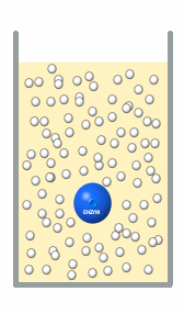Dem Enzym wird Substrat angeboten (graue Kugeln)